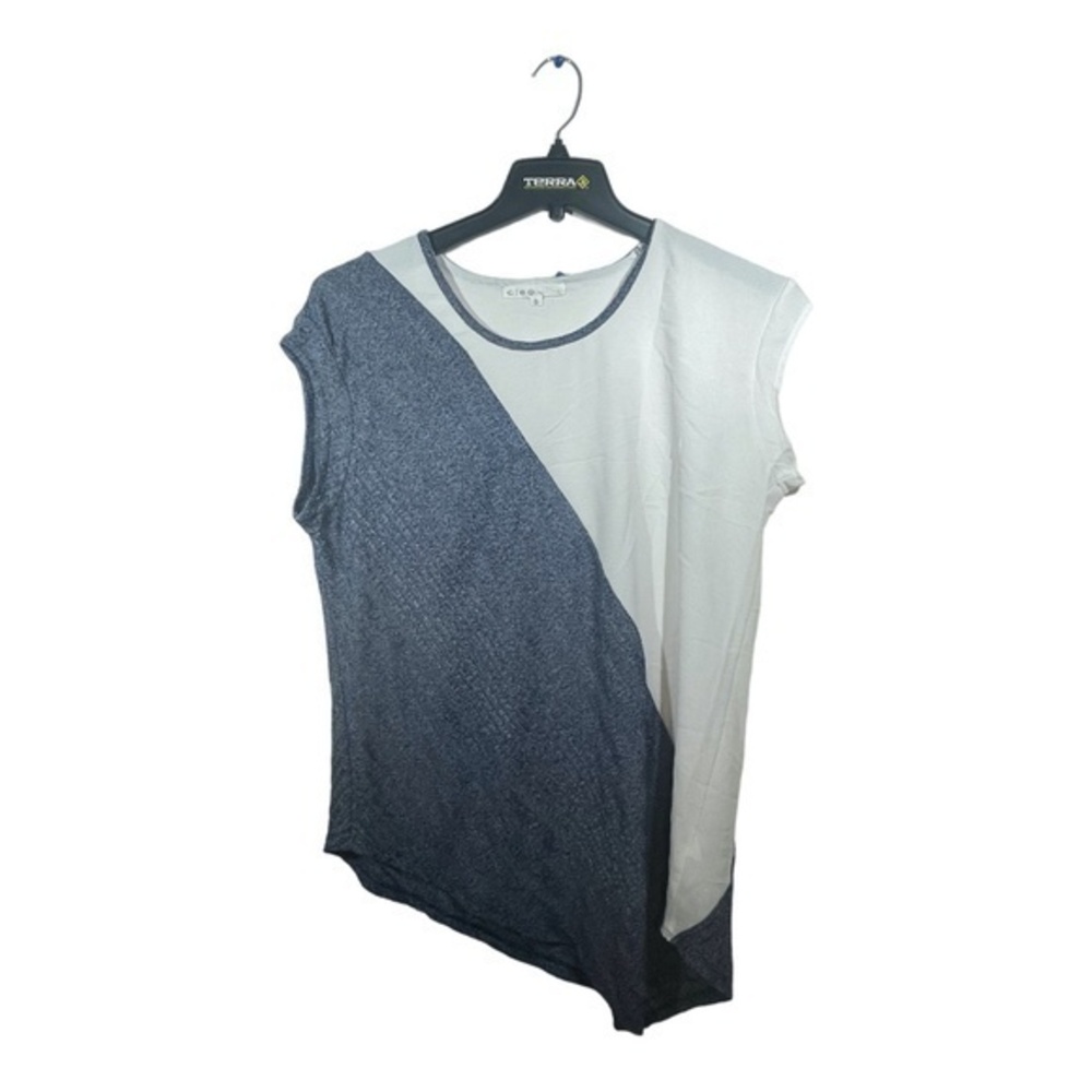 Cleo women's Short Sleeve Top Colorblock Lightweight Size XL